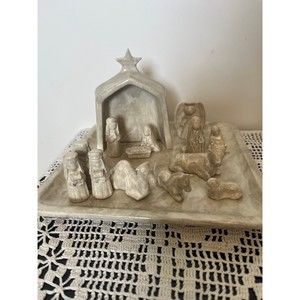 Vintage Ceramic Nativity Set
